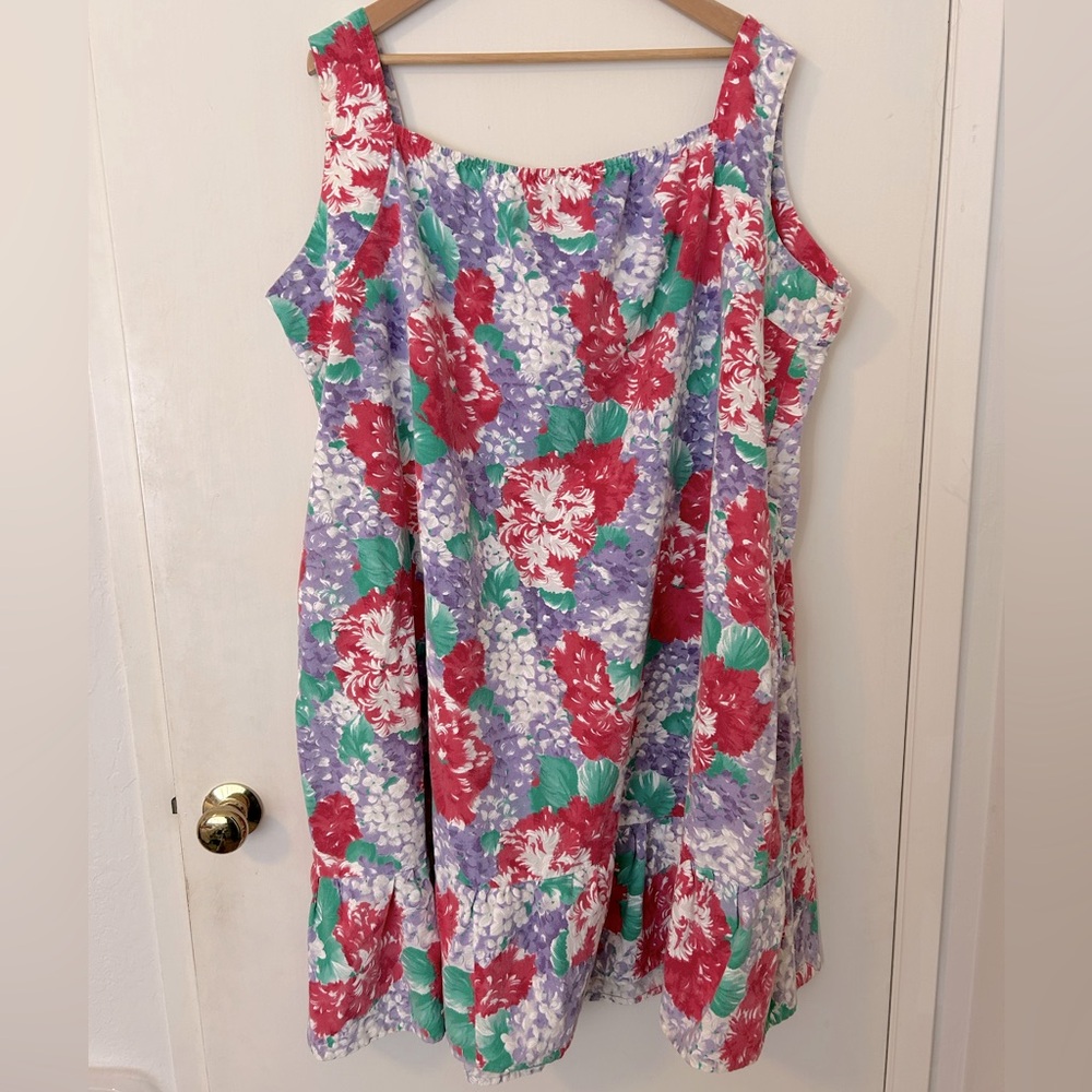 Vintage Kalama MuuMuu Hawaiian Floral Dress